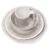 thumbnail of Melamin Geschirr-Set 4 Personen Amboss Design 16 Teilig + Milano Gläser Rot Weingläser Tafelgeschirr Picknick BBQ Kochgeschirr