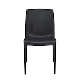 thumbnail of Sedia Boheme Antracite , impilabile. Marchio Grandsoleil. 45x57x83,5