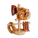 thumbnail of KESPER Brez'n-Ständer aus FSC®-Bambus, 6 Arme, Ø Standfuß 15 cm, Höhe 37 cm – rustikal & dekorativ für Küche, Buffet oder Oktoberfest (58615)