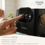 thumbnail of Cafetera Espresso 20 Bares Compatible Cápsulas Nespresso y Café Molido Espumador Leche, Briebe, Nordic, EC1180BLK, Negro