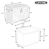 thumbnail of Arcón para exterior ultrarresistente LIFETIME 190x106x131 cm uv100