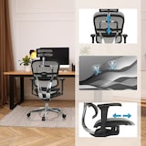 thumbnail of Bureaustoel / directiestoel ERGOHUMAN ULTRA GEN2 mesh zwart hjh OFFICE