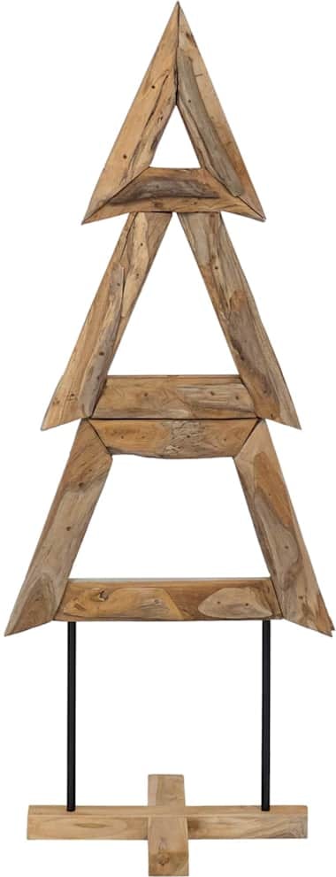 vidaXL Weihnachtsbaum mit Ständer Braun 150 cm Massivholz Teak