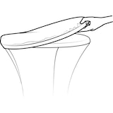 thumbnail of topcover hospitality stretch Ø80-85cm zwart (138)