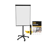 thumbnail of Bi-Office Classic Mobile Flipover: Stevige Aluminium Omlijsting-Flipover Gemonteerd Op Een Mobiele Basis Met Zwart Omlijsting En Zijarmen, Euro