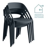 thumbnail of METRO PROFESSIONAL Fauteuil de terrasse MISTRAL, empilable, plastique, bleu pétrole