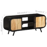 thumbnail of vidaXL TV-Schrank 110x30x45 cm Raues Mangoholz