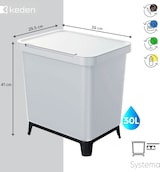 thumbnail of Keden Systema Recyclingbehälter 30L in Weiß