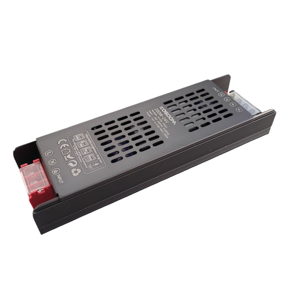 Fonte de alimentação LED regulável 24V 200W Transformador ultrafino para driver de LED de faixa LED
