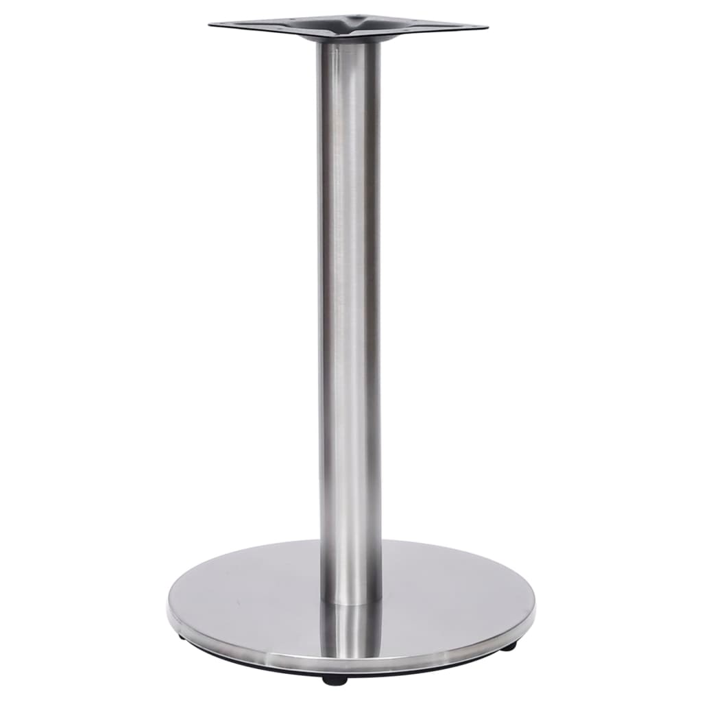 vidaXL Bistrotisch-Gestell Silbern Ø45x72 cm Edelstahl