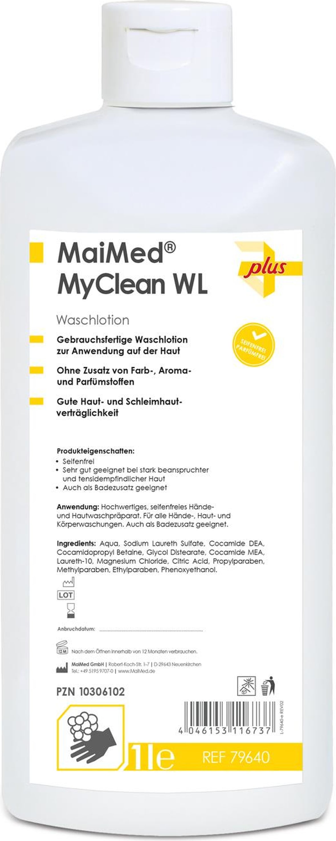 MaiMed MyClean WL | Waschlotion | gebrauchsfertig | 10 x 1 l