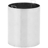 thumbnail of Helloshop26 - Ronde buitenafvalbak met deksel 73 x 73 x 105 cm roestvrij staal 14_0009748