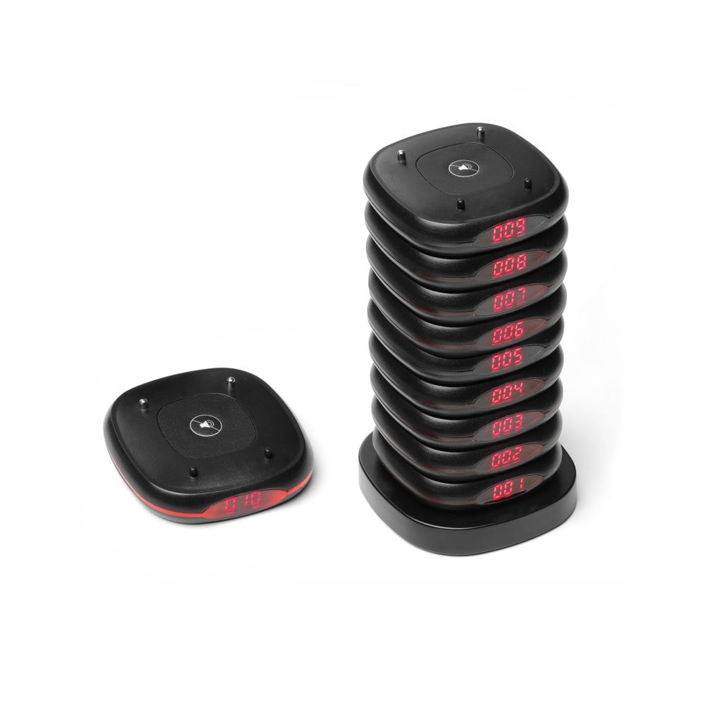 HENDI Restaurant-Pager – Set mit 10 Stück 80x80x(H)100mm