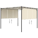 thumbnail of vidaXL Gartenpavillon mit Seitenvorhang 3x3x2,25 m Creme
