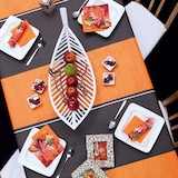 thumbnail of Home Fashion, TTR Struktur orange, Tischtuchrolle, 490 cm x 118 cm, aufgerollt, 1 Stück pro Pack