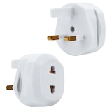 thumbnail of Intirilife 4x Steckdosen Adapter in WEISS - 4er Set UK Typ G auf USA Typ A Stromadapter Reisestecker für z.B. Amerika, Japan, Kanada, Thailand