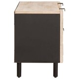 thumbnail of Helloshop26 - Moderner TV-Ständer mit Schublade und Stauraum 105 x 33 x 46 cm massives weißes Mangoholz 02_0057766