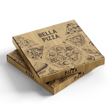 Caixa Pizza Kraft Bella Pizza 31x31x4 cm | 100 Unidades