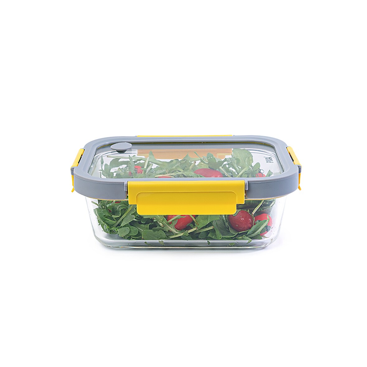 PIKA - Boite alimentaire 1050ml en verre et couvercle en verre trempé - Hermétique, Compatible au micro-ondes, four, congélateur - GlassShock