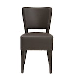 thumbnail of METRO PROFESSIONAL Cadeira de restaurante estofada Jack, conjunto de 2, madeira de faia/couro artificial, castanho