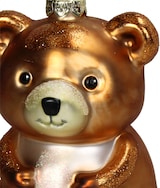thumbnail of Christbaumschmuck Glas 10,4cm Teddybär Kugeln Weihnachtsbaum Anhänger Weihnachten Christbaumanhänger Weihnachtsbaumschmuck Braun
