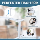 thumbnail of Schreibtisch elektrisch höhenverstellbar, Ergonomische Arbeitstisch, Gestell und Tischplatte