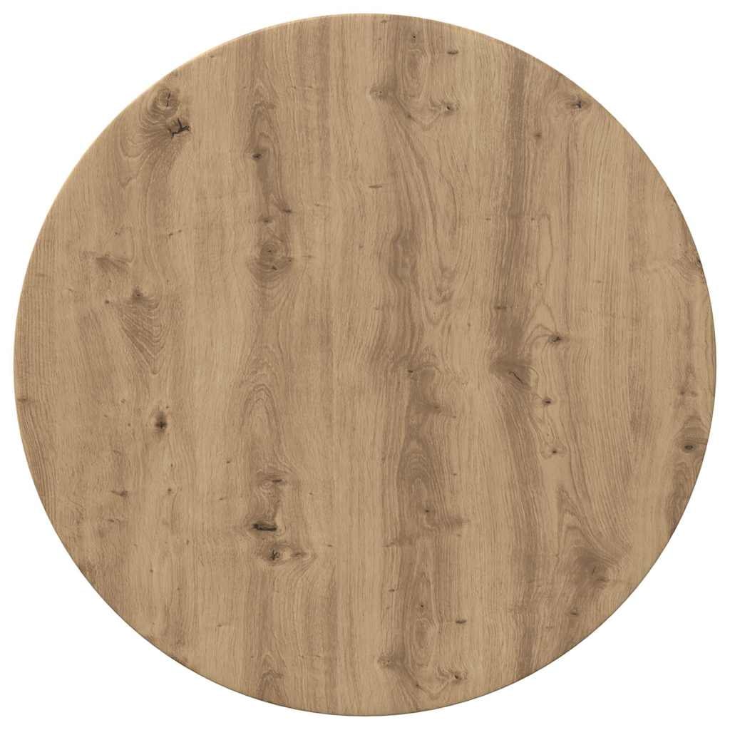 vidaXL Tischplatte Eiche handwerklich 70 x 70 x 1.5 cm Holzwerkstoff