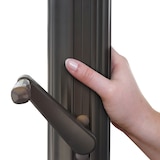 thumbnail of Gastronomie-Luxus-Sonnenschirm HWC-D20, XXL-Schirm Marktschirm, 5x5m (Ø7,2m) Polyester/Alu 90kg ~ anthrazit