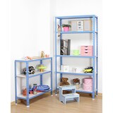 thumbnail of Simonclick schraubenloses Metallregal 3 Böden. Farbe ANTHRAZIT/ANTHRAZIT 900x1200x300 mm