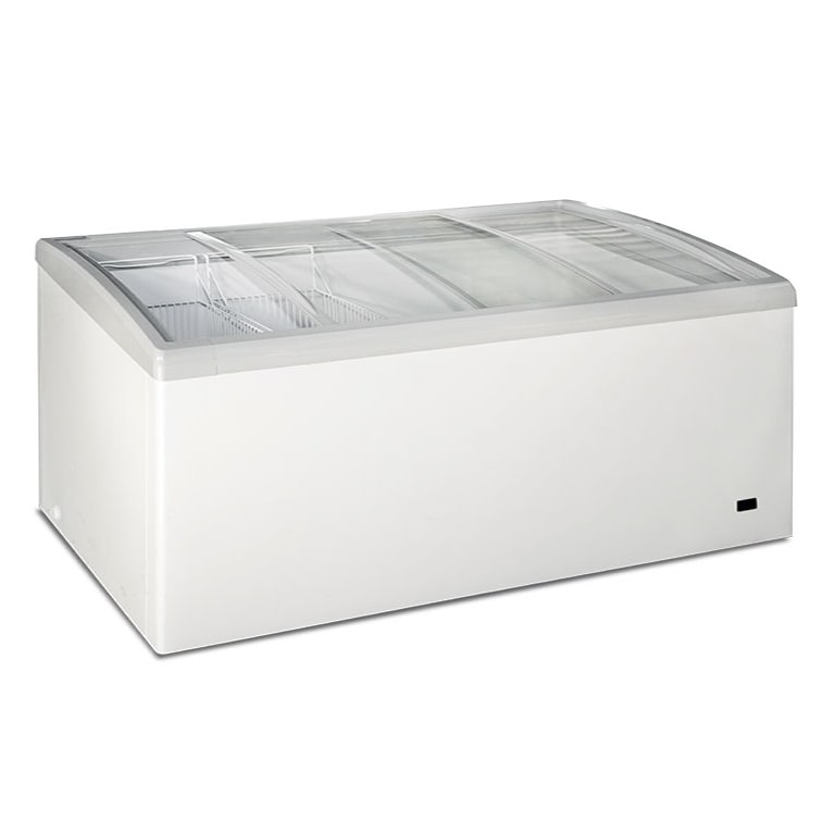 Congelatore a pozzetto statico con vetro curvo inclinato e scorrevoli temperatura -24°/-12°C larghezza 160 cm FR568SLL