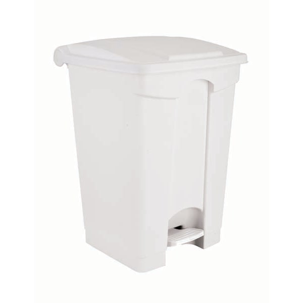 contenitore a pedale 45 litri corpo bianco coperchio bianco confezione 3 pezzi