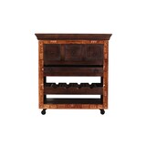 thumbnail of SIT Möbel Keukenwagen | 3 lades, plank voor 4 flessen, 1 dienblad | gerecycleerd afvalhout | bruin | B 78 x D 48 x H 85 cm | 05187-30 | Serie ALMIRAH