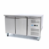 thumbnail of Mesa refrigerada profesional de 136 cm con 2 puertas y capacidad de 187 litros en acero inoxidable | Maxima