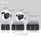 thumbnail of Keden Systema Mülleimer mit 3 Fächern à 10 l in Weiß