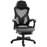 thumbnail of Vinsetto Sedia da Ufficio Ergonomica Reclinabile e Poggiapiedi Grigio
