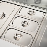 thumbnail of Stalgast Starline Saladette mit Glasaufsatz, 3-türig, GN 1/1, Aufnahme 16x GN1/4, 1365x700x1345 mm (BxTxH) (KT4318368)
