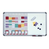 thumbnail of Tableau blanc avec planning hebdo pour fiches T2, 24 fentes x 7