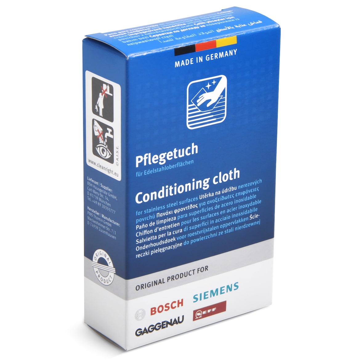 Bosch Siemens Neff Gaggenau 00312007 Edelstahlpflegetücher für Oberflächen