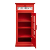 thumbnail of Libreria a vetrina in stile cabina telefonica inglese in legno - Compra, Migliore, Prezzo