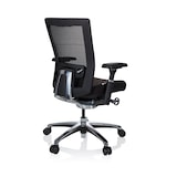 thumbnail of Sedia da ufficio NOVA PRO ALU stoffa nera hjh OFFICE