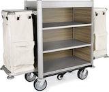 thumbnail of WAS Germany - Zimmerservicewagen Heidi, 2 Wäschesäcke weiß,  Aluminium