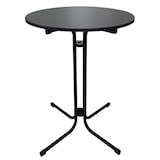 thumbnail of CHEFGASTRO Stehtisch mit Hussen klappbar Rund Rund HxØ 110x80cm Bistrotisch Stahl MDF-Platte mit Edelstahlbeschichtung Schwarz wetterfest Gartentisch