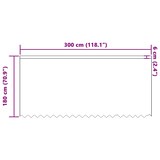 thumbnail of vidaXL Gordijnen met gordijnen Wit 300 x 180 cm Polyester