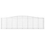 thumbnail of vidaXL Gabionen mit Hochbogen 2 Stk. 400x50x100/120cm Verzinktes Eisen