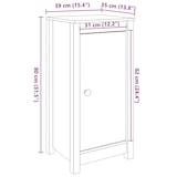 thumbnail of Helloshop26 - Buffet bahut commode armoire meuble de rangement organisateur cuisine salle de séjour salon 39 x 35 x 80 cm bois 02_0030293