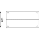 thumbnail of Vogue Arbeitstisch mit 2 Aufsätze und Grundboden 1800x1500x600mm aus Edelstahl
