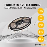 thumbnail of ENOVALITE LED-Streifen ELED700110 3 W/m 4000 K einstellbar in bunt und neutralweiß (RGB + W) IP54