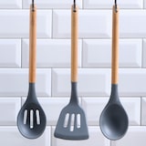thumbnail of San Ignacio - 5-teiliges Set Pfannen aus gepresstem Aluminium für Induktion und 3-teiliges Set Küchenutensilien aus Silikon-Holz