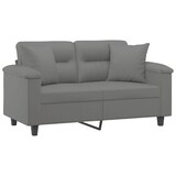 thumbnail of vidaXL 2-Sitzer-Sofa mit Kissen Dunkelgrau 120 cm Mikrofasergewebe