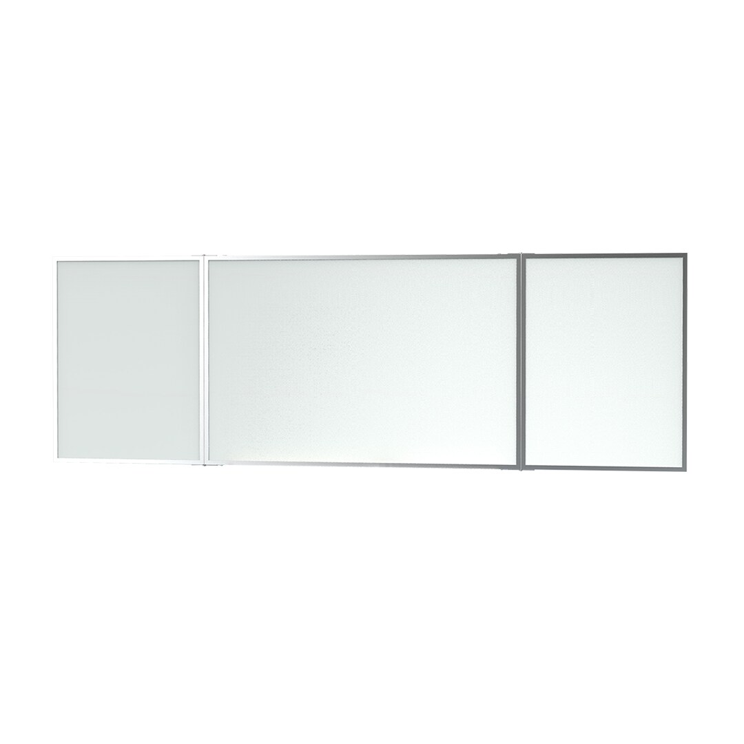 Meervlaksbord / inklapbaar whiteboard - gelakt staal - 60x90 cm - 5 zijdes